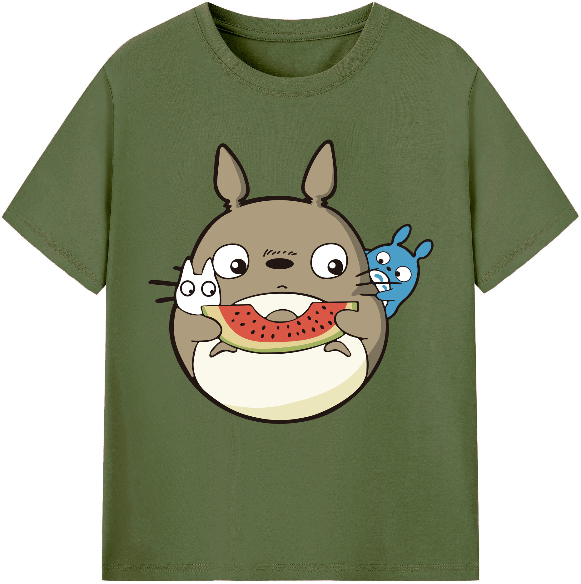 （画像用） となりのトトロ 草壁メイ 草壁サツキ My Neighbor Totoro Satsuki Kusakabe Mei Kusakabe 綿100％半袖Tシャツ（フロントプリント）